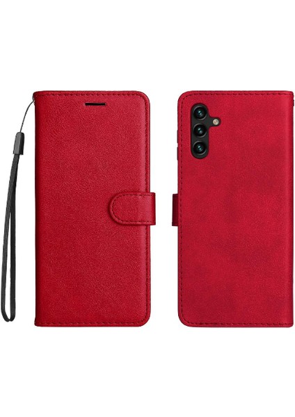 Kart Yuvası ile Samsung Galaxy A13 5g Klasik Düz Renk Için Flip Case (Yurt Dışından)