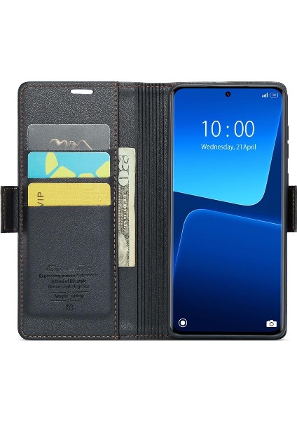 Xiaomi 13 Pro Cüzdan Durumda Kart Yuvası Anti Dolandırıcılık Kickstand (Yurt Dışından) fırsatları