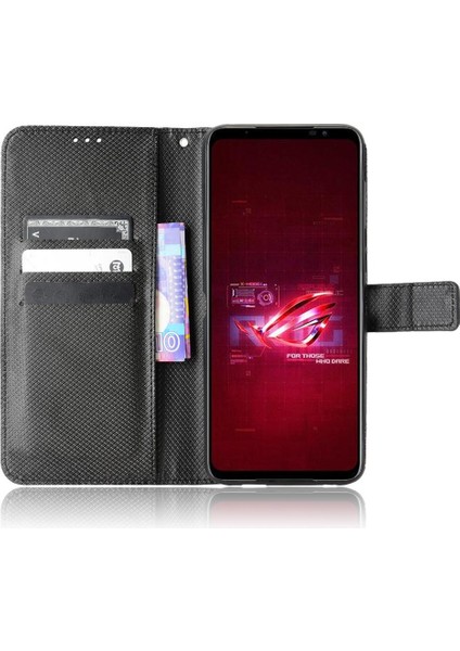 Asus Rog Telefon 6 Kickstand Manyetik Cüzdan Kapak Kart Tutucu Için Kılıf (Yurt Dışından)