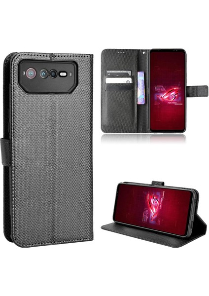Asus Rog Telefon 6 Kickstand Manyetik Cüzdan Kapak Kart Tutucu Için Kılıf (Yurt Dışından)