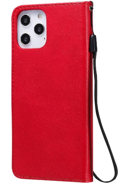 Kart Yuvası Cüzdan ile iphone 12 Pro Max Yüksek Kalite Deri Için Flip Case (Yurt Dışından)