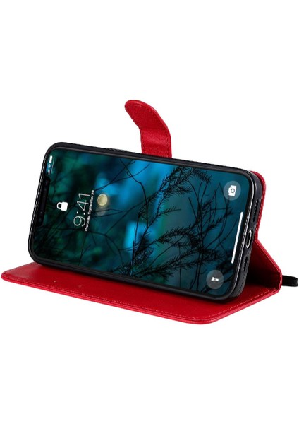 Kart Yuvası Cüzdan ile iphone 12 Pro Max Yüksek Kalite Deri Için Flip Case (Yurt Dışından)