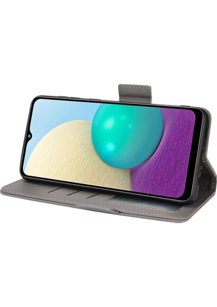 Samsung Galaxy A02 Manyetik Pu Deri Kart Yuvaları Tutucu Tarafı Için Kılıf (Yurt Dışından) fiyatları
