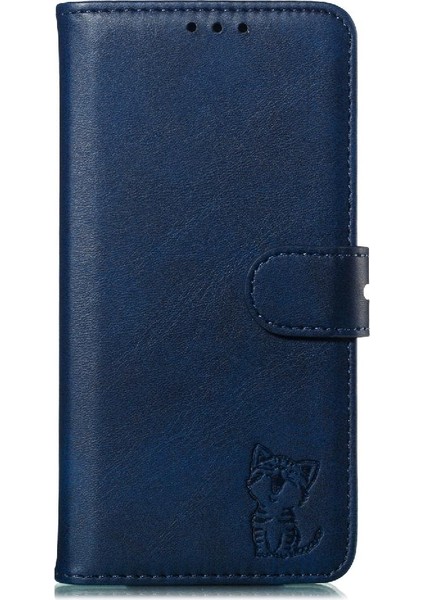 Cüzdan Kılıf Için Huawei P20 Lite 2019 Kart Tutucu Manyetik Kapatma Kabartmalı (Yurt Dışından)