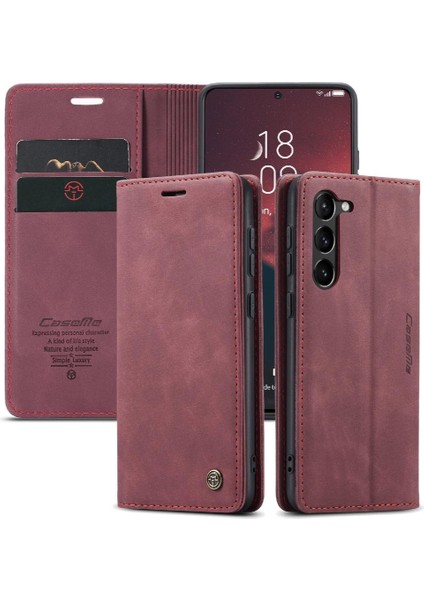Samsung Galaxy S23 Artı Manyetik Kapatma Darbeye Kapak Pu Için Flip Case (Yurt Dışından)