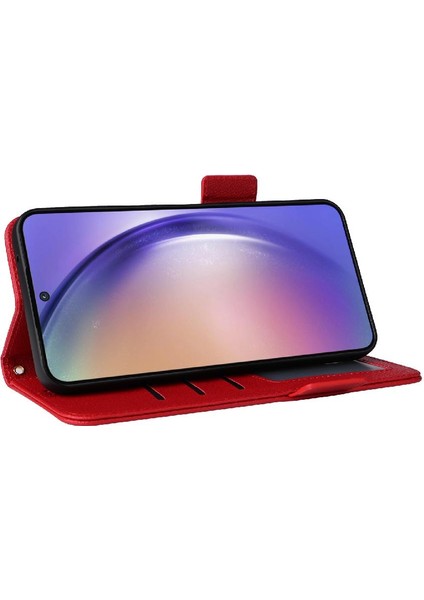 Samsung Galaxy Case 5g Yan Toka Pu Deri Manyetik Cüzdan Kart (Yurt Dışından) modelleri