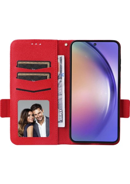 Samsung Galaxy Case 5g Yan Toka Pu Deri Manyetik Cüzdan Kart (Yurt Dışından) indirimleri