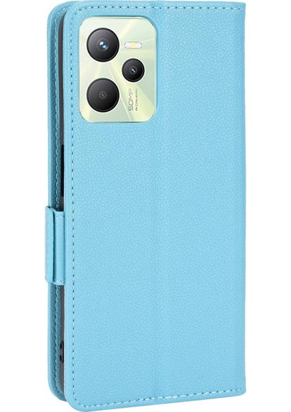 Realme C35 Cüzdan Pu Deri Yan Toka Kart Yuvaları Tutucu Için Kılıf (Yurt Dışından) fırsatları