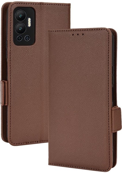 Infinix Sıcak 12 Manyetik Yan Toka Cüzdan Pu Deri Kart Yuvaları Için Kılıf (Yurt Dışından)