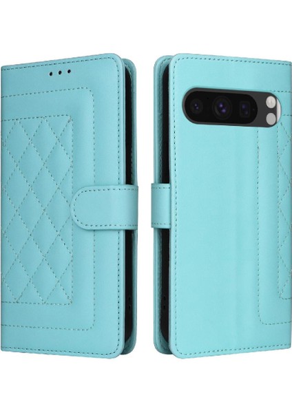 Google Piksel 8 Pro Flip Kapak Için Flip Case Basit Iş Cüzdan Deri (Yurt Dışından)
