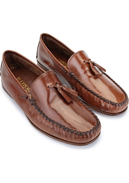 Erkek Deri Ceviz Loafer Ayakkabı 1018 9916 Erk Ayk Y24 Marrone fiyatları