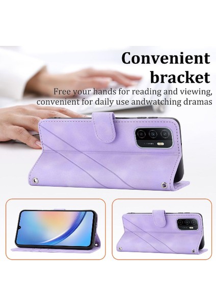 Realme 9i 4g Kredi Kartı Tutucu Bilek Kayışı Kickstand Pu Için Filp Durumda (Yurt Dışından)