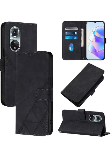 Huawei Nova 9 Pro Flip Folio Kitap Koruyucu Pu Deri Kredi (Yurt Dışından)