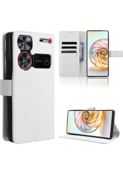 Nubia Z60 Ultra Kart Tutucu Manyetik Cüzdan Kapak Kickstand Için Kılıf (Yurt Dışından)