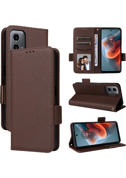 Motorola Moto G34 5g Manyetik Yan Toka Cüzdan Kart Yuvaları Pu (Yurt Dışından) indirimleri