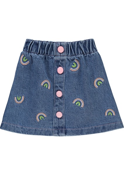 Kız Bebek Etek 6-18 Ay Mavi