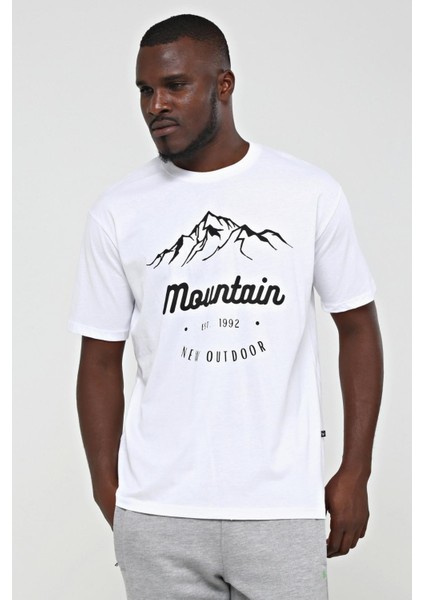 Montain T-Shirt Beyaz