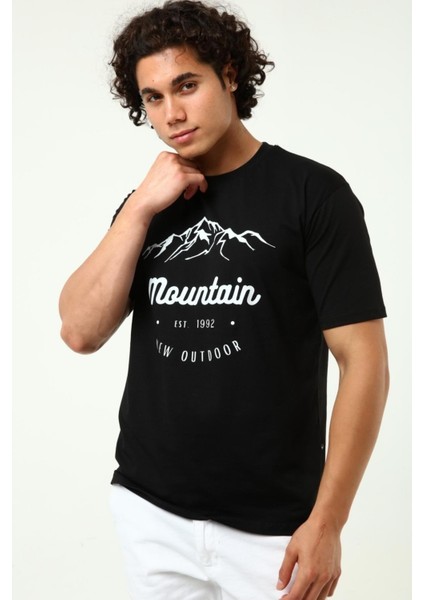 Montain T-Shirt Siyah