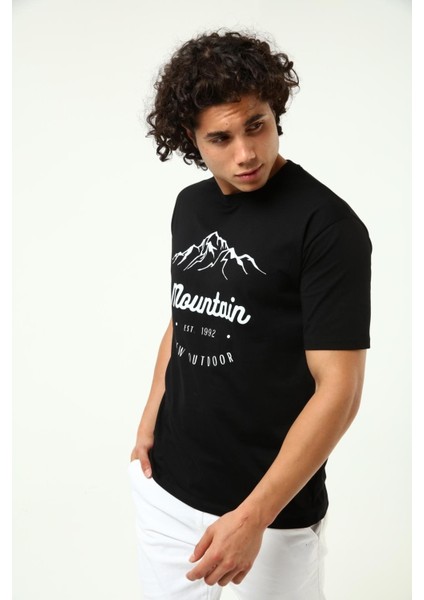 Montain T-Shirt Siyah