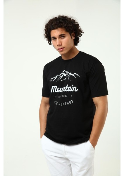 Montain T-Shirt Siyah