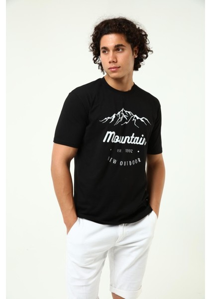 Montain T-Shirt Siyah