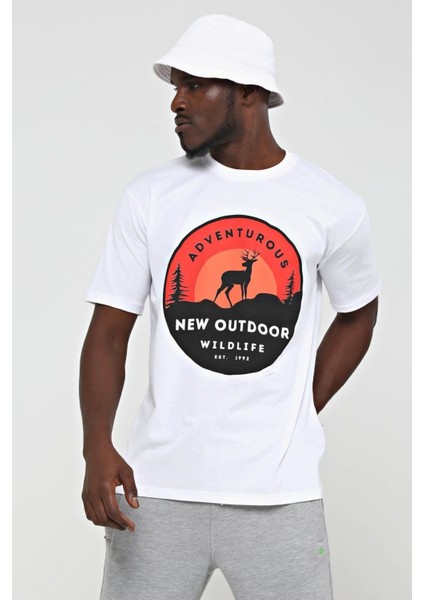 Wildlife T-Shirt Beyaz