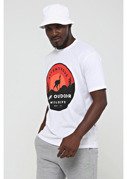 Wildlife T-Shirt Beyaz