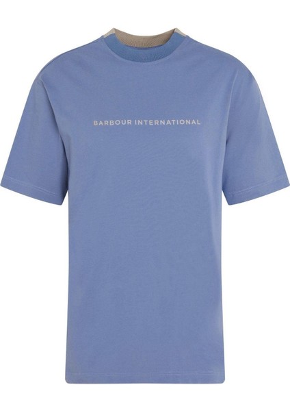 Barbour International B.Intl Stacked Oversized T-Shirt Gy56 Flint Blue