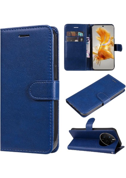 Kart Yuvası Yüksek Telefon ile Huawei Mate 50 Klasik Düz Renk Için Flip Case (Yurt Dışından) fiyatları