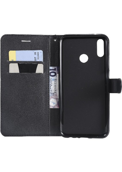 Kart Yuvası ile Huawei Y9 2019 Için Flip Case Iş Cüzdan Telefon Kılıfı (Yurt Dışından) fırsatları