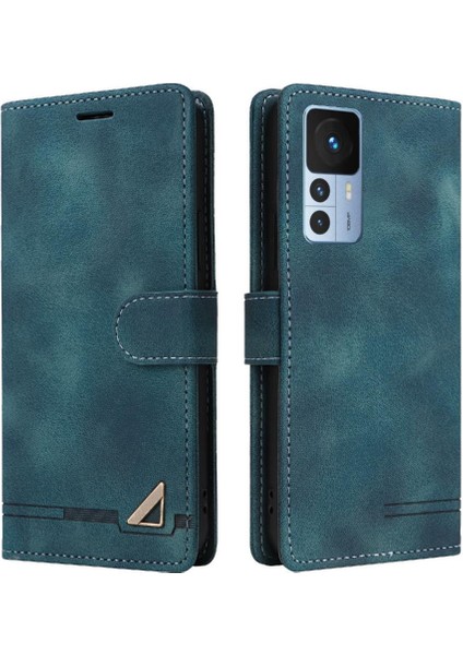Xiaomi 12T Için Flip Case Cüzdan Kılıf Darbeye Kapak Kapak Basit (Yurt Dışından)