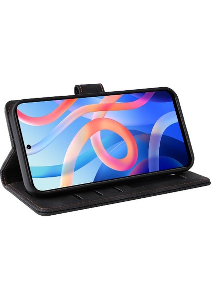 Colorful Shop Xiaomi Redmi Not 11 Için Flip Case 5g Kapak Çevirin Darbeye Cüzdan Basit (Yurt Dışından)