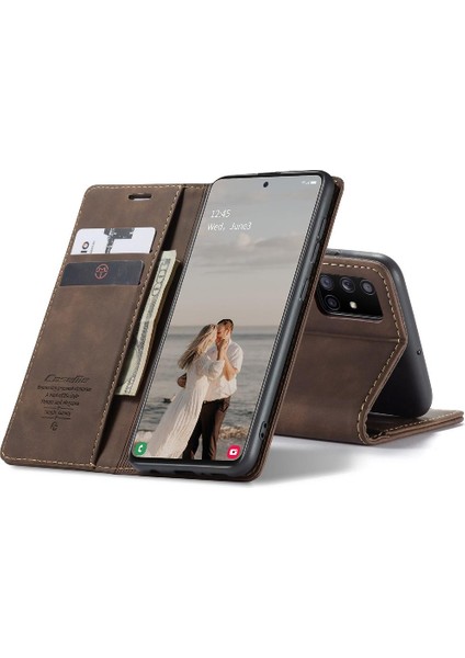Samsung Galaxy A51 4g Için Flip Case Kart Yuvası Kickstand Manyetik Pu (Yurt Dışından) indirimleri