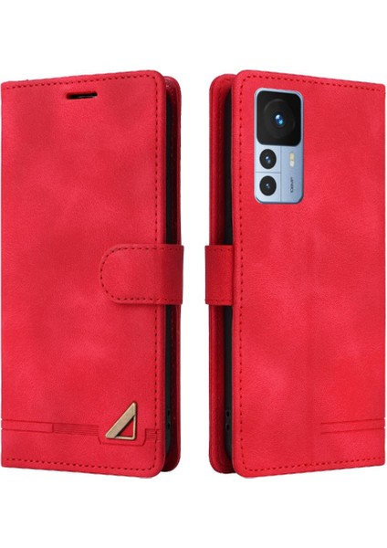 Xiaomi 12T Için Flip Case Cüzdan Kılıf Darbeye Kapak Kapak Basit (Yurt Dışından)