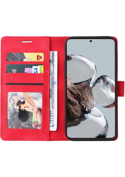 Xiaomi 12T Için Flip Case Cüzdan Kılıf Darbeye Kapak Kapak Basit (Yurt Dışından) fırsatları
