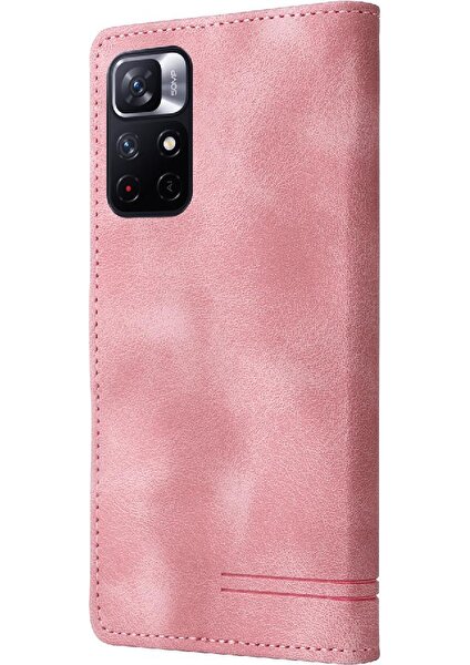 Colorful Shop Xiaomi Redmi Not 11 Için Flip Case 5g Kapak Çevirin Darbeye Cüzdan Basit (Yurt Dışından)