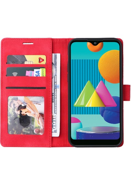 Samsung Galaxy A02 Deri Kılıf Için Flip Case Basit Iş Cüzdan Flip (Yurt Dışından) modelleri