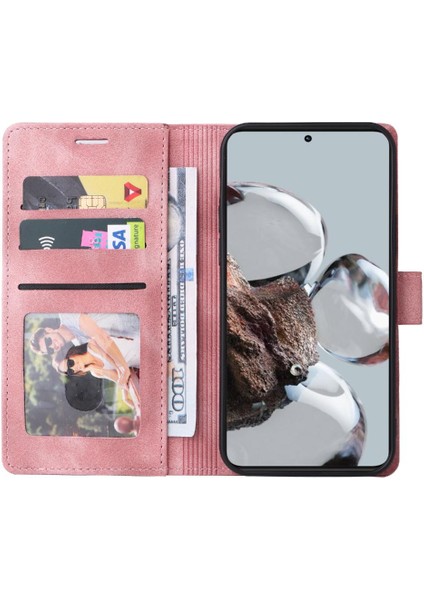 Xiaomi 12T Için Flip Case Cüzdan Kılıf Darbeye Kapak Kapak Basit (Yurt Dışından) modelleri