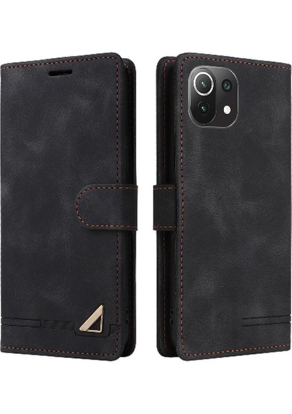Xiaomi 11 Lite Için Flip Case Cüzdan Basit Iş Darbeye Kapak Çevirin (Yurt Dışından)