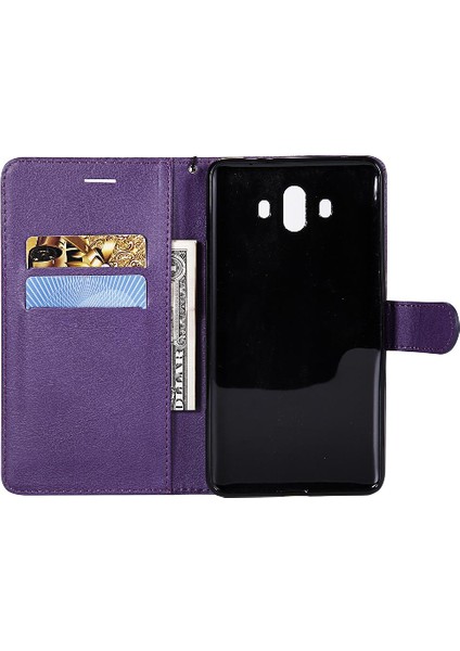 Kart Yuvası ile Huawei Mate 10 Için Flip Case Iş Cüzdan Telefon Kılıfı (Yurt Dışından)