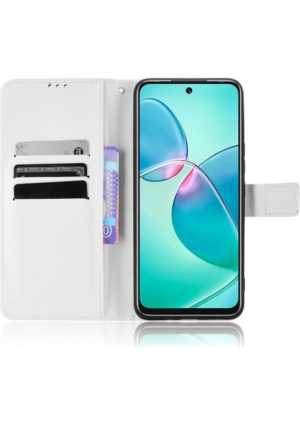 Colorful Shop Infinix Sıcak 12 Oyun Için Kılıf Kickstand Manyetik Cüzdan Kapak Kart Tutucu (Yurt Dışından)