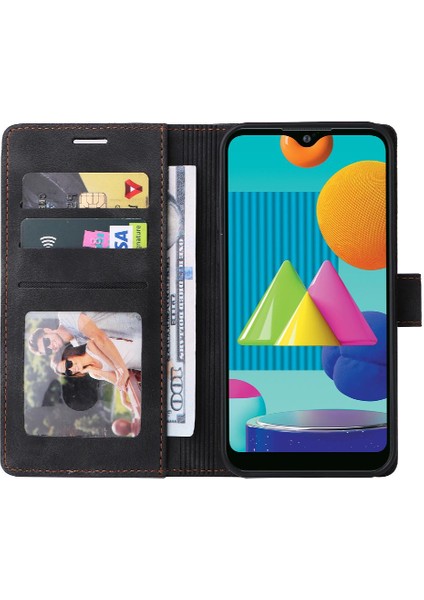 Samsung Galaxy A02 Deri Kılıf Için Flip Case Basit Iş Cüzdan Flip (Yurt Dışından) fırsatları