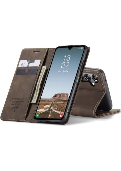 Samsung Galaxy A05S Için Flip Case Manyetik Kapatma Darbeye Vintage Pu (Yurt Dışından) fırsatları