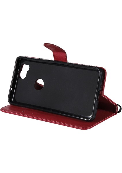 Kart Yuvası Klasik Düz Renk Yüksek Telefon ile Google Piksel 2 Için Flip Case (Yurt Dışından)