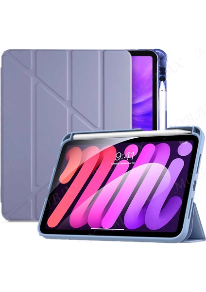 Apple iPad Air 11INÇ M2 2024 Kılıf Kalem Şarj Bölmeli Case A2902 A2903 A2904