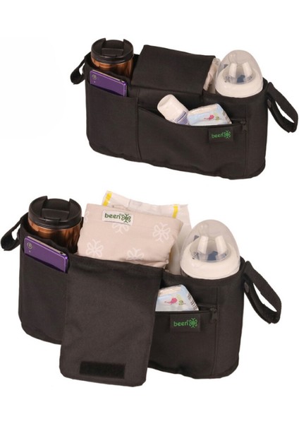 Bebek Arabası Organizer Çanta Su Geçirmez ve Geniş İç Hacim Özelliği ile Tüm Bebek Arabalarına Uygun
