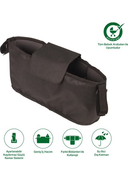 Bebek Arabası Organizer Çanta Su Geçirmez ve Geniş İç Hacim Özelliği ile Tüm Bebek Arabalarına Uygun modelleri