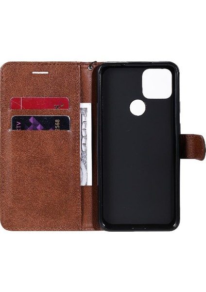 Kart Yuvası ile Google Piksel 5 Xl Iş Cüzdan Telefon Kılıfı Için Flip Case (Yurt Dışından)