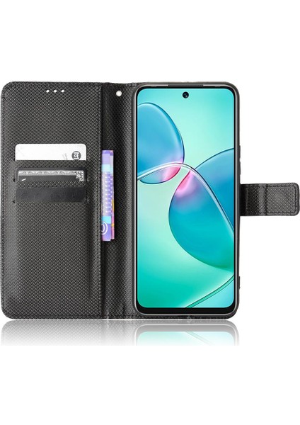 Infinix Sıcak 12 Oyun Için Kılıf Kickstand Manyetik Cüzdan Kapak Kart Tutucu (Yurt Dışından)