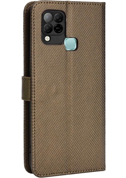 Infinix Sıcak 10S Nfc Manyetik Cüzdan Kart Tutucu Kickstand Kapak Için Kılıf (Yurt Dışından)